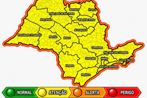 Frente fria pode trazer chuva, granizo e rajadas de vento a partir desta terça-feira